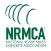 A green and white logo for the national ready mixed concrete association.
